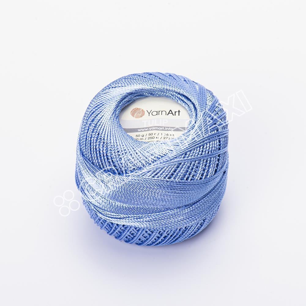 YARNART TULIP - IŞILTILI DANTEL İPİ MAVİ - 464