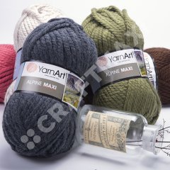 YARNART ALPINE MAXI - EL ÖRGÜ İPİ SARI - 679
