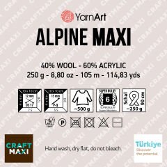 YARNART ALPINE MAXI - EL ÖRGÜ İPİ GRİ - 669