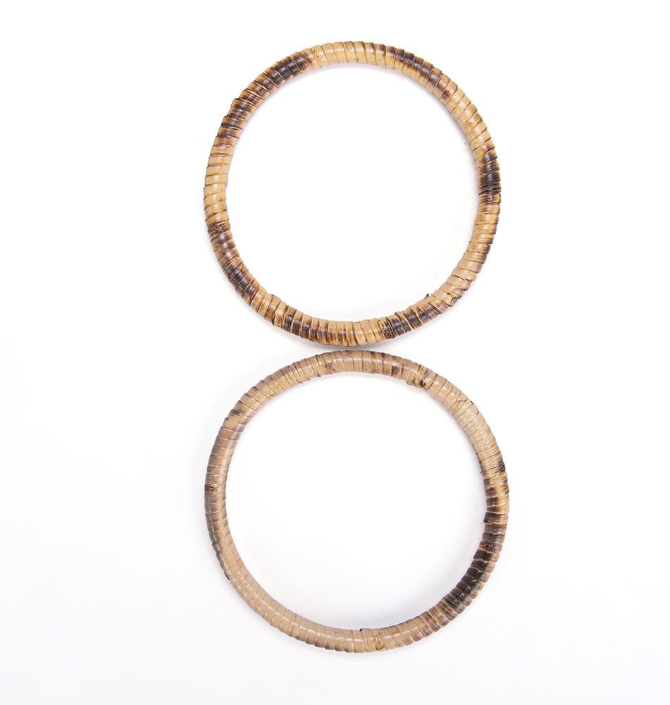 SARGI MODEL BAMBU ÇANTA SAPI 11 CM - 2 ADET KREM