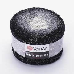 YARNART FLOWERS MOONLIGHT - SİMLİ, EBRULİ EL ÖRGÜ İPİ EBRULİ - 3253