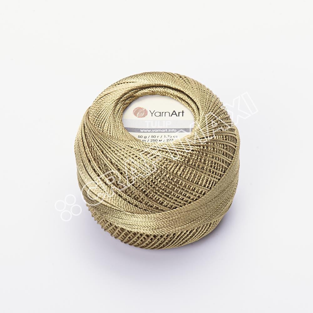YARNART TULIP - IŞILTILI DANTEL İPİ HAKİ - 469