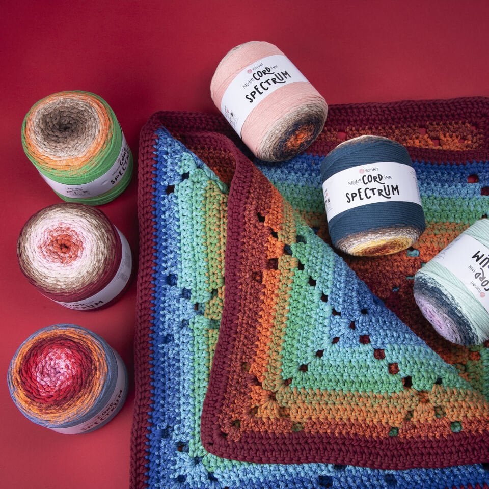 YARNART MACRAME CORD 3 MM SPECTRUM - MAKROME İPİ