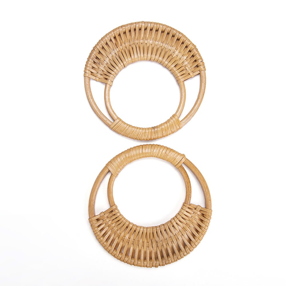 AY MODEL BAMBU ÇANTA SAPI 17 CM - 2 ADET KREM