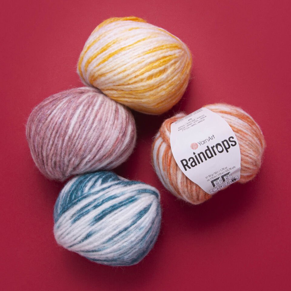 YARNART RAINDROPS - EBRULİ EL ÖRGÜ İPİ