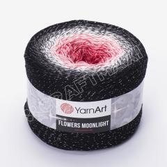 YARNART FLOWERS MOONLIGHT - SİMLİ, EBRULİ EL ÖRGÜ İPİ EBRULİ - 3260