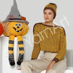 YARNART DENIM WASHED - MELANJ EL ÖRGÜ İPİ BEJ - 914