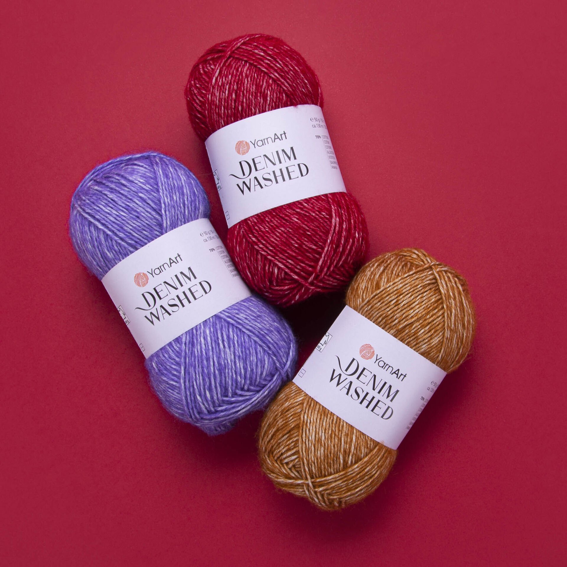 YARNART DENIM WASHED - MELANJ EL ÖRGÜ İPİ