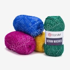 YARNART DENIM WASHED - MELANJ EL ÖRGÜ İPİ