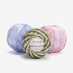 YARNART TULIP - EBRULİ, IŞILTILI DANTEL İPİ