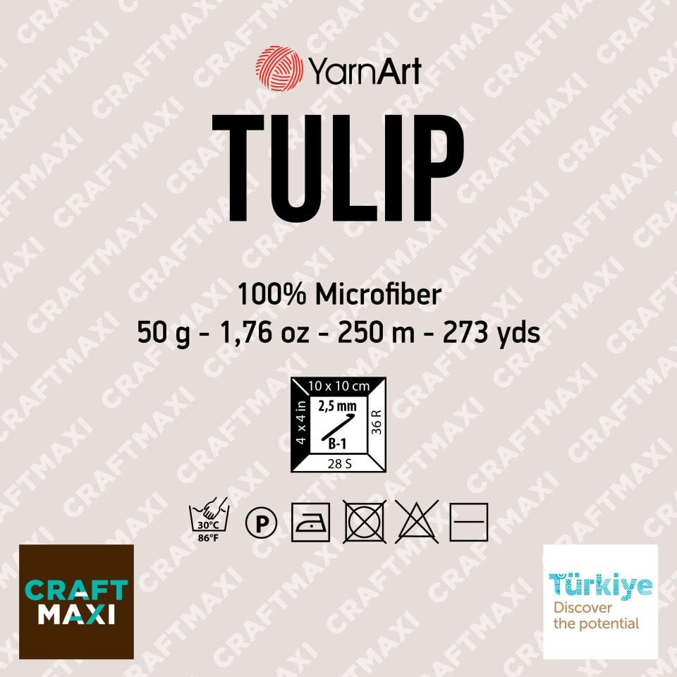 YARNART TULIP - EBRULİ, IŞILTILI DANTEL İPİ