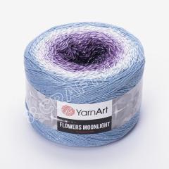 YARNART FLOWERS MOONLIGHT - SİMLİ, EBRULİ EL ÖRGÜ İPİ EBRULİ - 3264