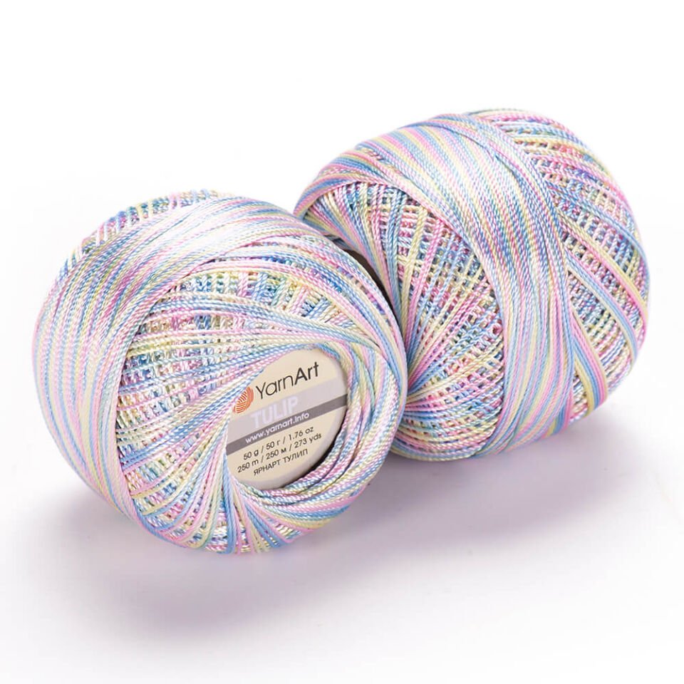 YARNART TULIP - EBRULİ, IŞILTILI DANTEL İPİ EBRULİ - 448