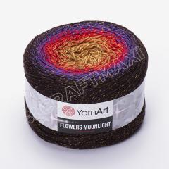 YARNART FLOWERS MOONLIGHT - SİMLİ, EBRULİ EL ÖRGÜ İPİ EBRULİ - 3265