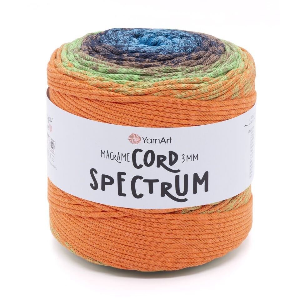 YARNART MACRAME CORD 3 MM SPECTRUM - MAKROME İPİ EBRULİ - 4310