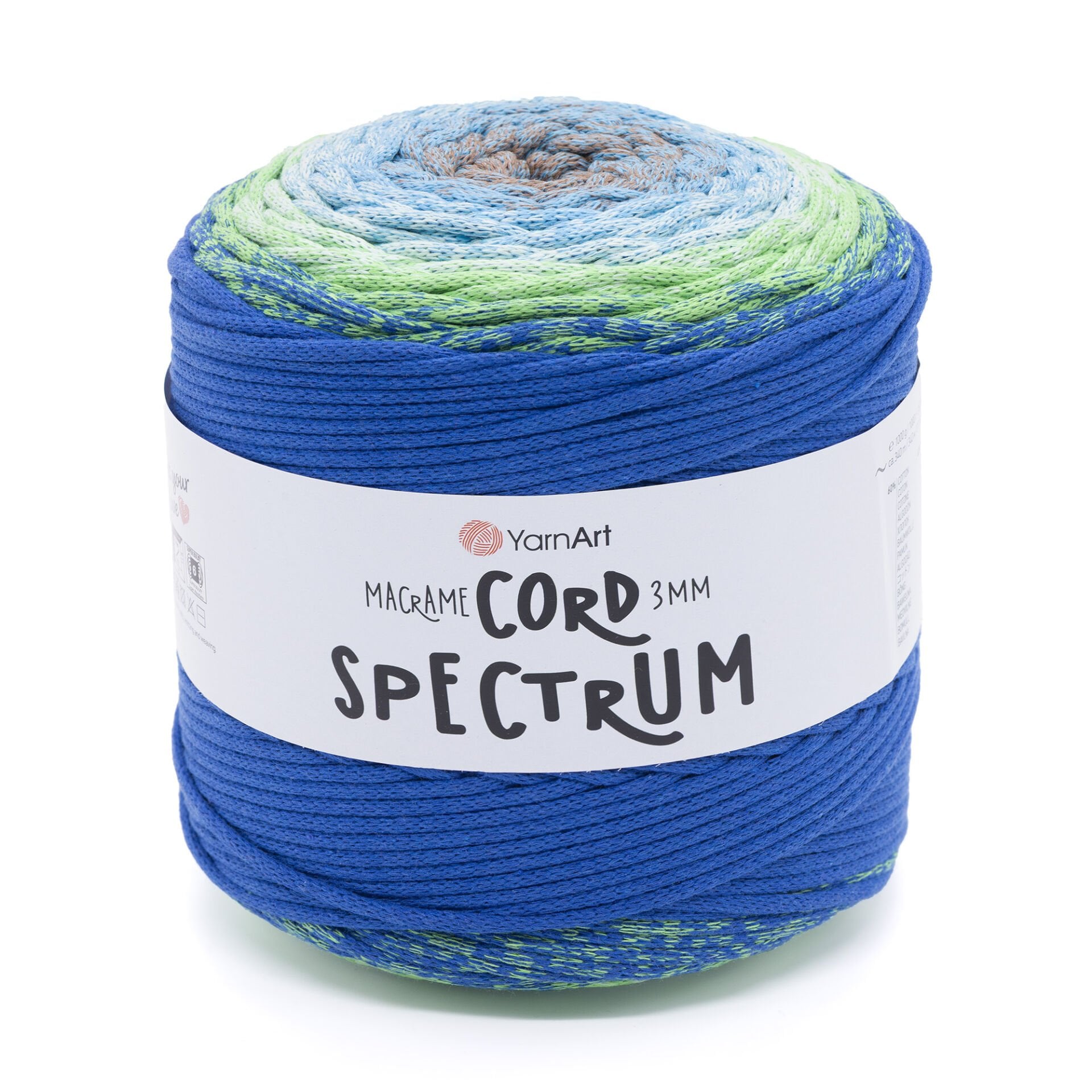 YARNART MACRAME CORD 3 MM SPECTRUM - MAKROME İPİ EBRULİ - 4311