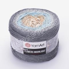 YARNART FLOWERS MOONLIGHT - SİMLİ, EBRULİ EL ÖRGÜ İPİ EBRULİ - 3268
