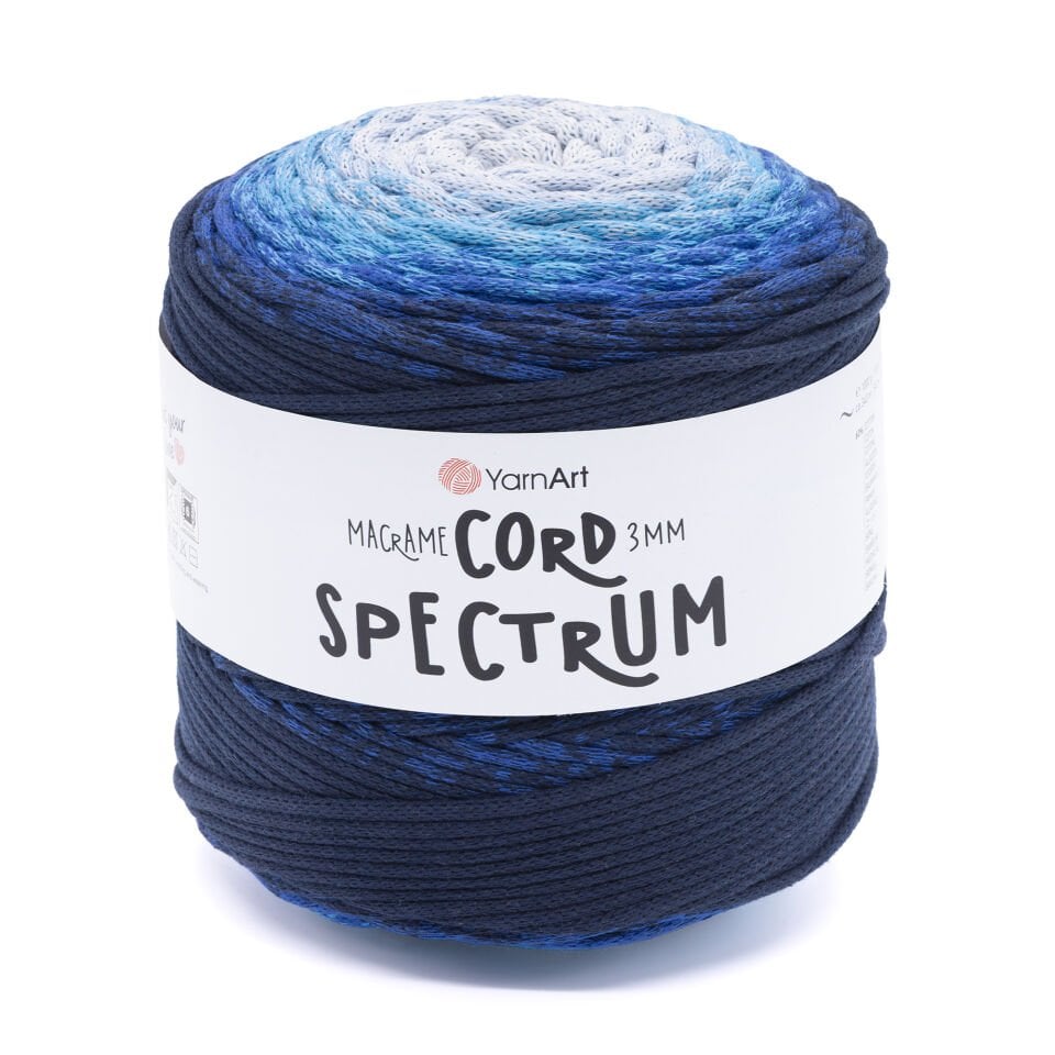 YARNART MACRAME CORD 3 MM SPECTRUM - MAKROME İPİ EBRULİ - 4312