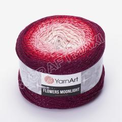 YARNART FLOWERS MOONLIGHT - SİMLİ, EBRULİ EL ÖRGÜ İPİ EBRULİ - 3269