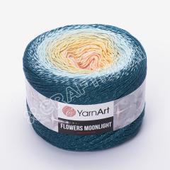 YARNART FLOWERS MOONLIGHT - SİMLİ, EBRULİ EL ÖRGÜ İPİ EBRULİ - 3270