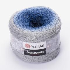 YARNART FLOWERS MOONLIGHT - SİMLİ, EBRULİ EL ÖRGÜ İPİ EBRULİ - 3271