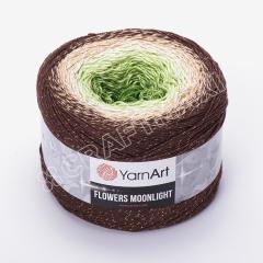 YARNART FLOWERS MOONLIGHT - SİMLİ, EBRULİ EL ÖRGÜ İPİ EBRULİ - 3272