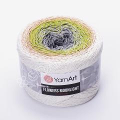 YARNART FLOWERS MOONLIGHT - SİMLİ, EBRULİ EL ÖRGÜ İPİ EBRULİ - 3274