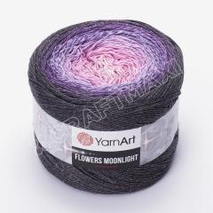 YARNART FLOWERS MOONLIGHT - SİMLİ, EBRULİ EL ÖRGÜ İPİ EBRULİ - 3276