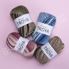 YARNART TROYA - EBRULİ EL ÖRGÜ İPİ
