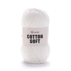 YARNART COTTON SOFT - EL ÖRGÜ İPİ BEYAZ - 01