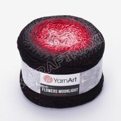 YARNART FLOWERS MOONLIGHT - SİMLİ, EBRULİ EL ÖRGÜ İPİ EBRULİ - 3282