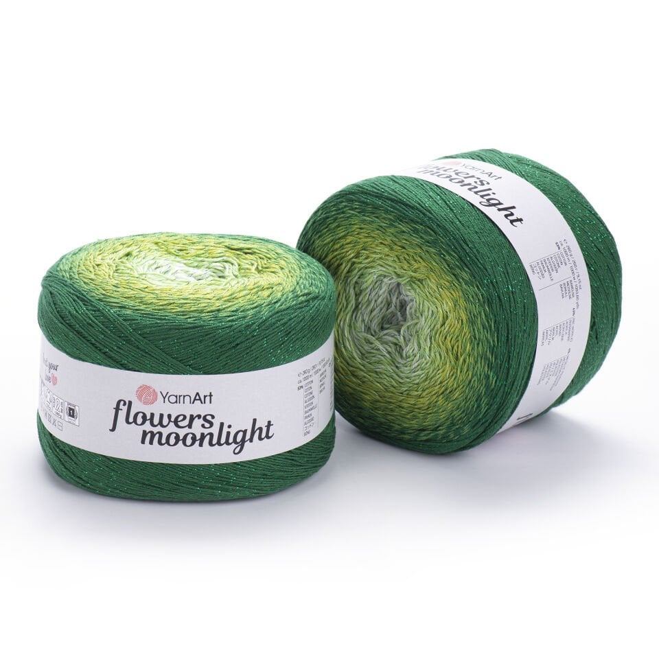 YARNART FLOWERS MOONLIGHT - SİMLİ, EBRULİ EL ÖRGÜ İPİ EBRULİ - 3283
