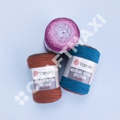 YARNART MACRAME COTTON SPECTRUM - MAKROME EL ÖRGÜ İPİ EBRULİ - 1317