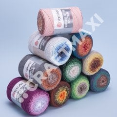 YARNART MACRAME COTTON SPECTRUM - MAKROME EL ÖRGÜ İPİ EBRULİ - 1328