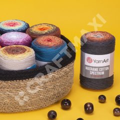 YARNART MACRAME COTTON SPECTRUM - MAKROME EL ÖRGÜ İPİ EBRULİ - 1326