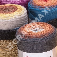YARNART MACRAME COTTON SPECTRUM - MAKROME EL ÖRGÜ İPİ EBRULİ - 1317
