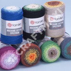 YARNART MACRAME COTTON SPECTRUM - MAKROME EL ÖRGÜ İPİ EBRULİ - 1326