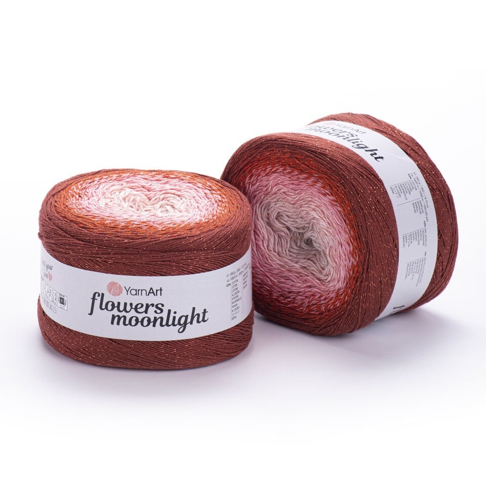 YARNART FLOWERS MOONLIGHT - SİMLİ, EBRULİ EL ÖRGÜ İPİ EBRULİ - 3288