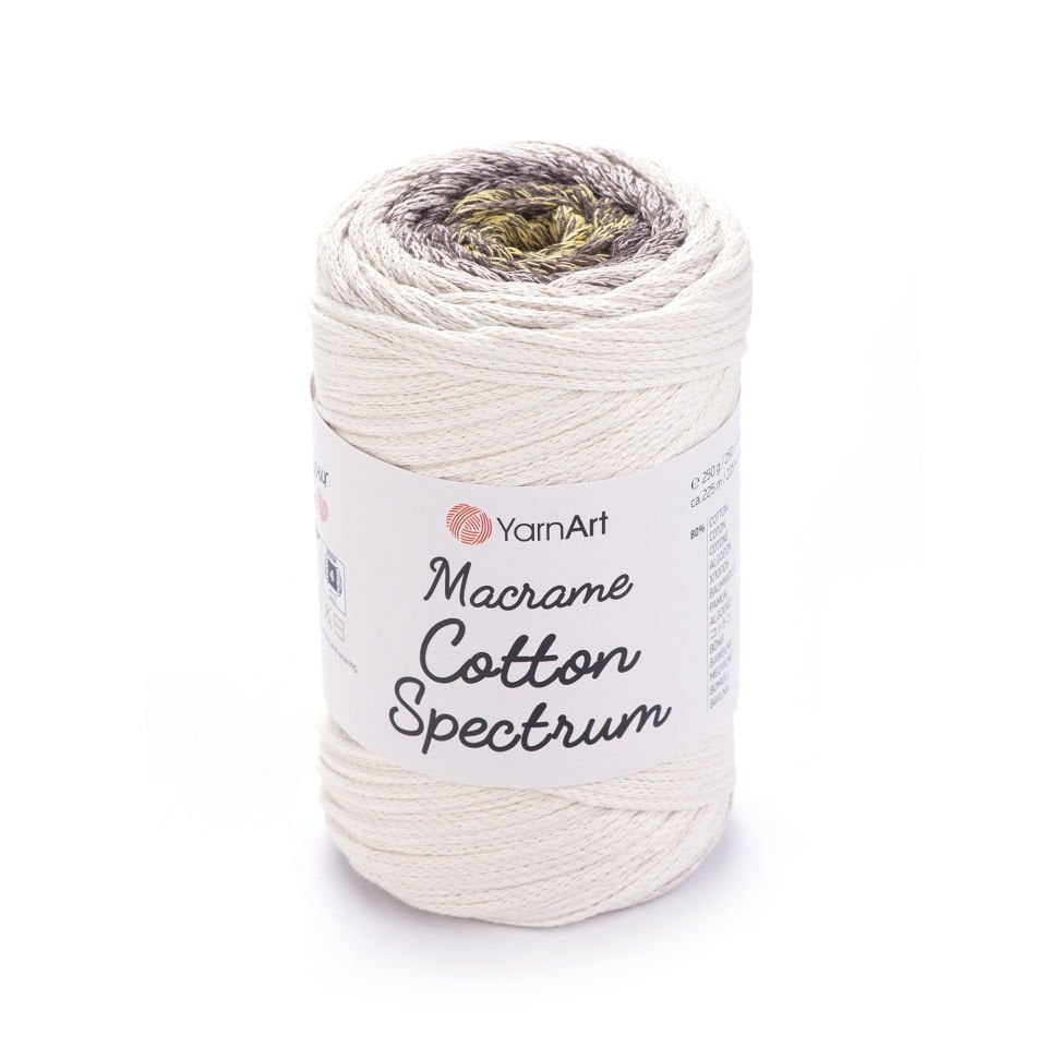 YARNART MACRAME COTTON SPECTRUM - MAKROME EL ÖRGÜ İPİ EBRULİ - 1301