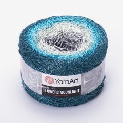 YARNART FLOWERS MOONLIGHT - SİMLİ, EBRULİ EL ÖRGÜ İPİ EBRULİ - 3289