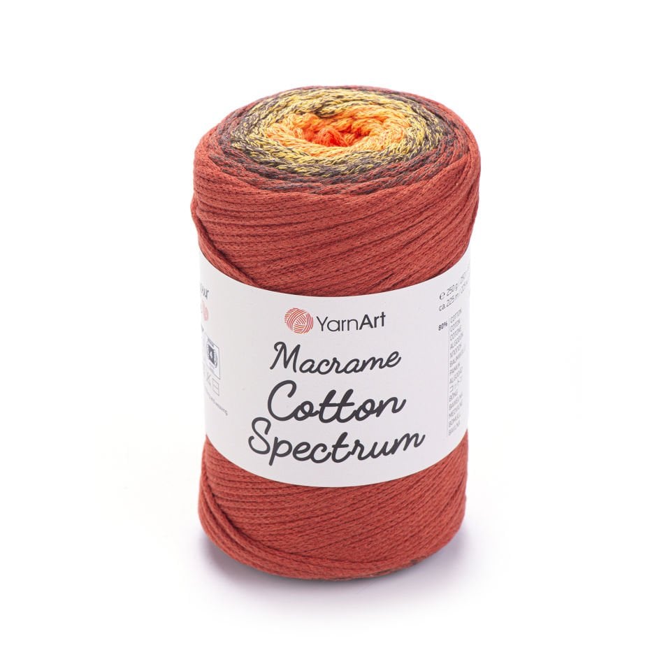YARNART MACRAME COTTON SPECTRUM - MAKROME EL ÖRGÜ İPİ EBRULİ - 1303