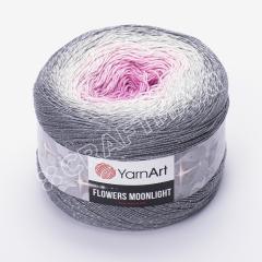YARNART FLOWERS MOONLIGHT - SİMLİ, EBRULİ EL ÖRGÜ İPİ EBRULİ - 3293