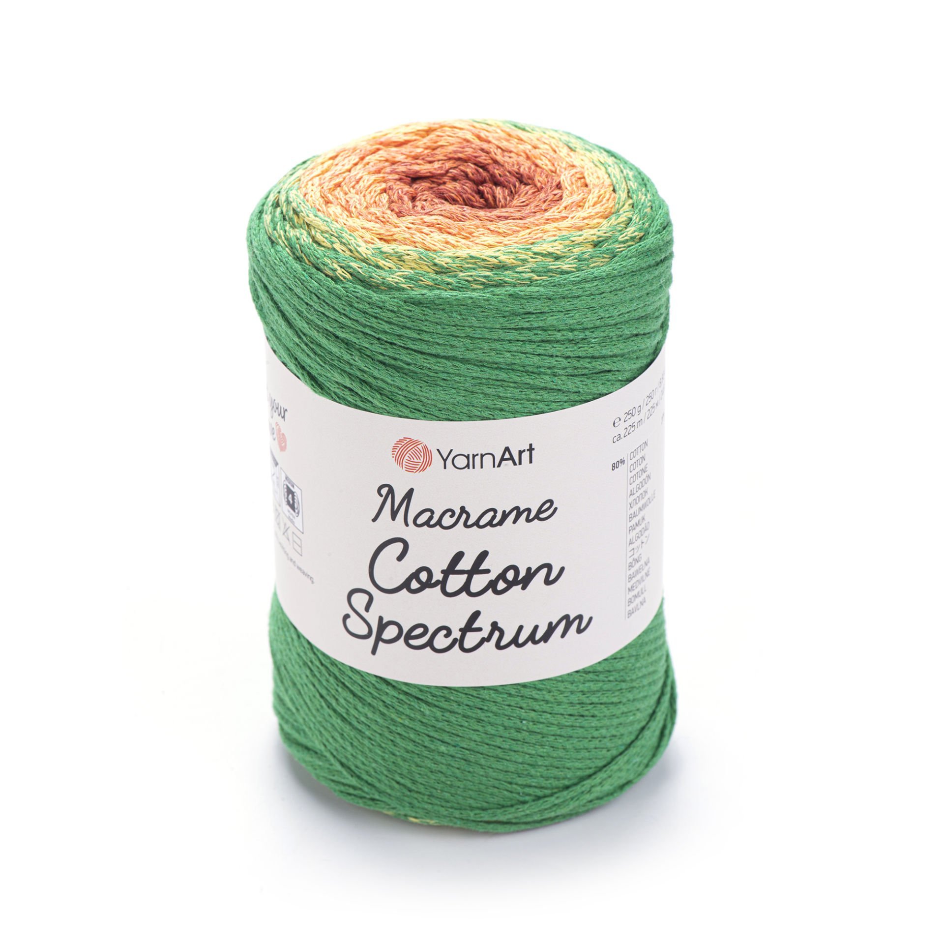 YARNART MACRAME COTTON SPECTRUM - MAKROME EL ÖRGÜ İPİ EBRULİ - 1308