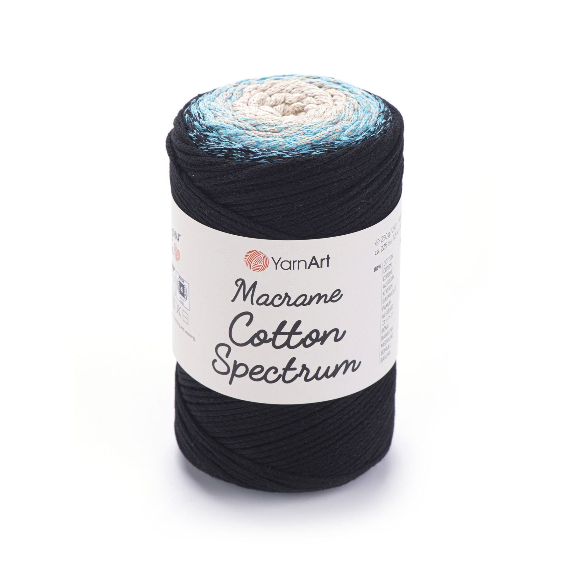 YARNART MACRAME COTTON SPECTRUM - MAKROME EL ÖRGÜ İPİ EBRULİ - 1310