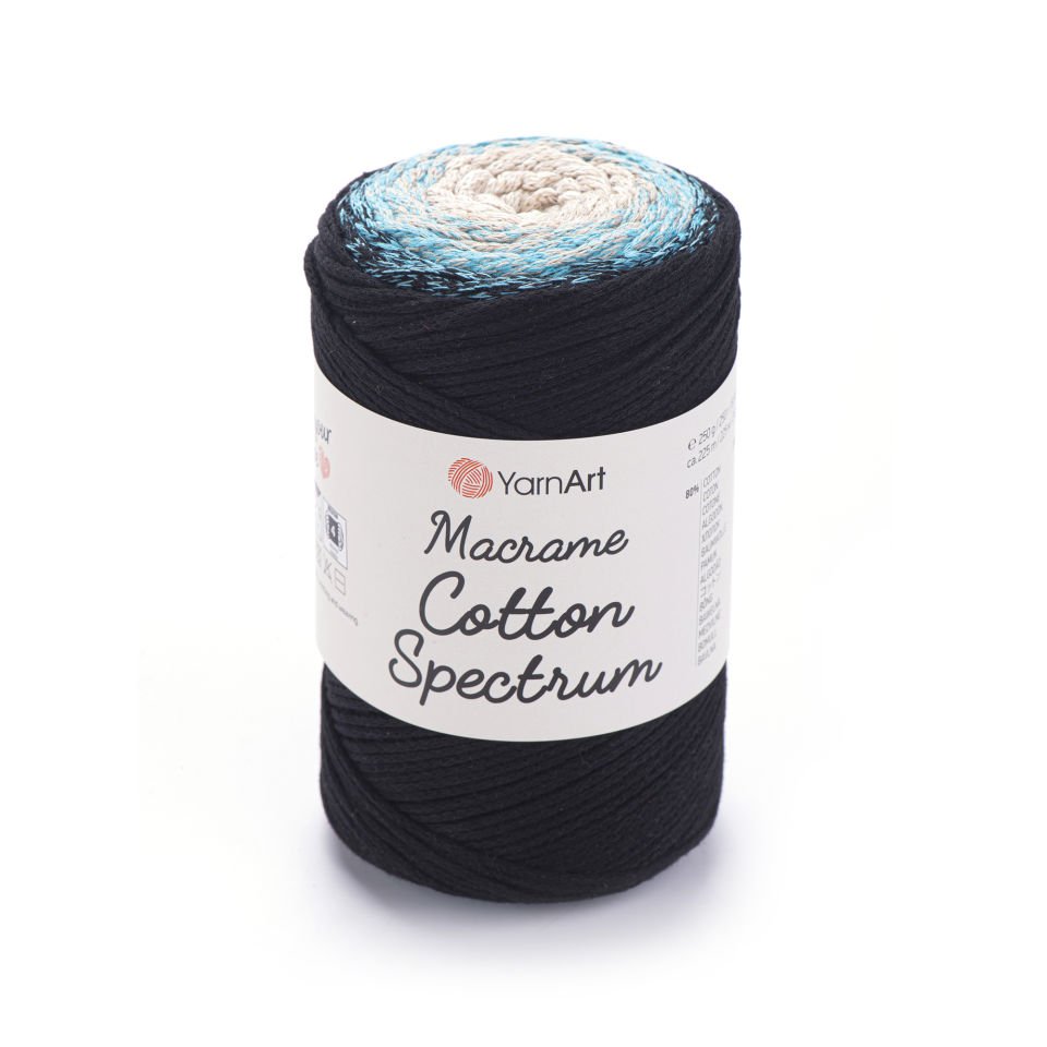 YARNART MACRAME COTTON SPECTRUM - MAKROME EL ÖRGÜ İPİ EBRULİ - 1310