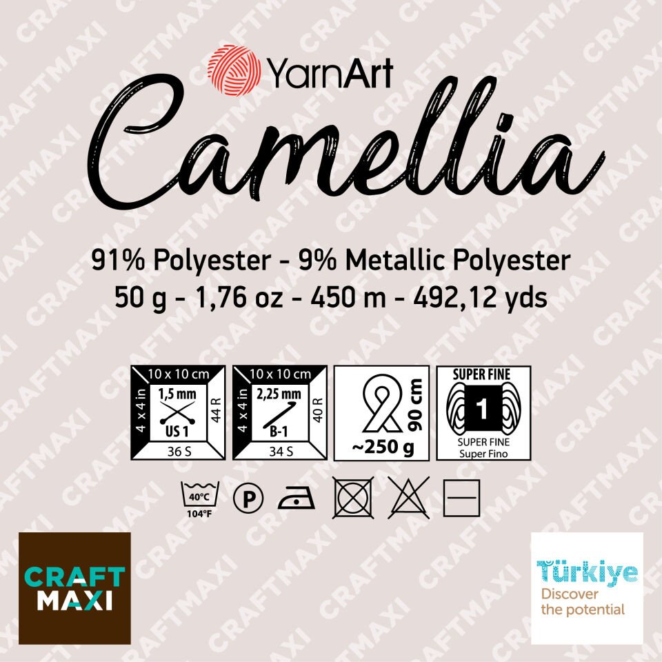 YARNART CAMELLIA NEW - DANTEL İPİ