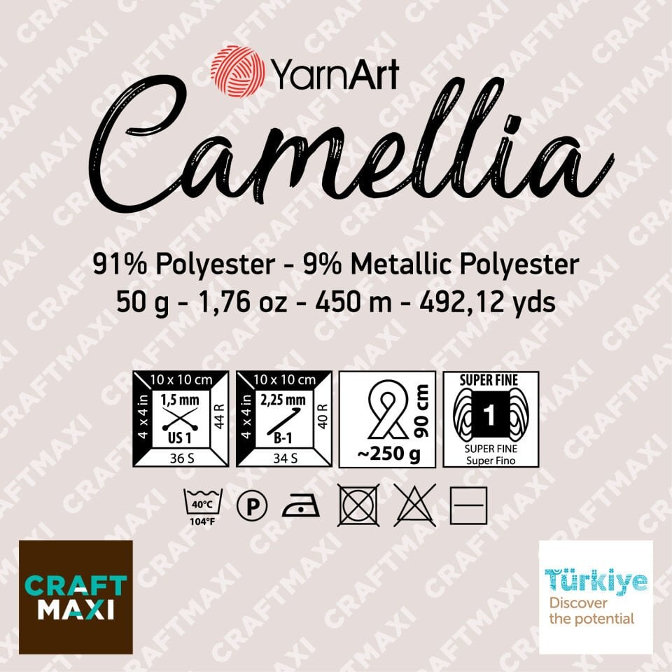 YARNART CAMELLIA NEW - DANTEL İPİ MAVİ - 428
