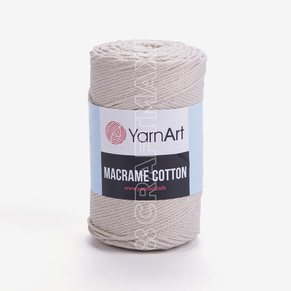 YARNART MACRAME COTTON - MAKROME EL ÖRGÜ İPİ KREM - 753