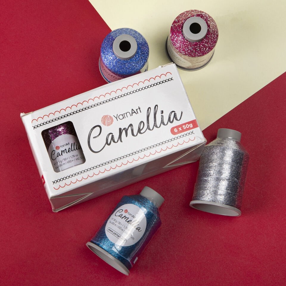 YARNART CAMELLIA NEW - DANTEL İPİ MAVİ - 428