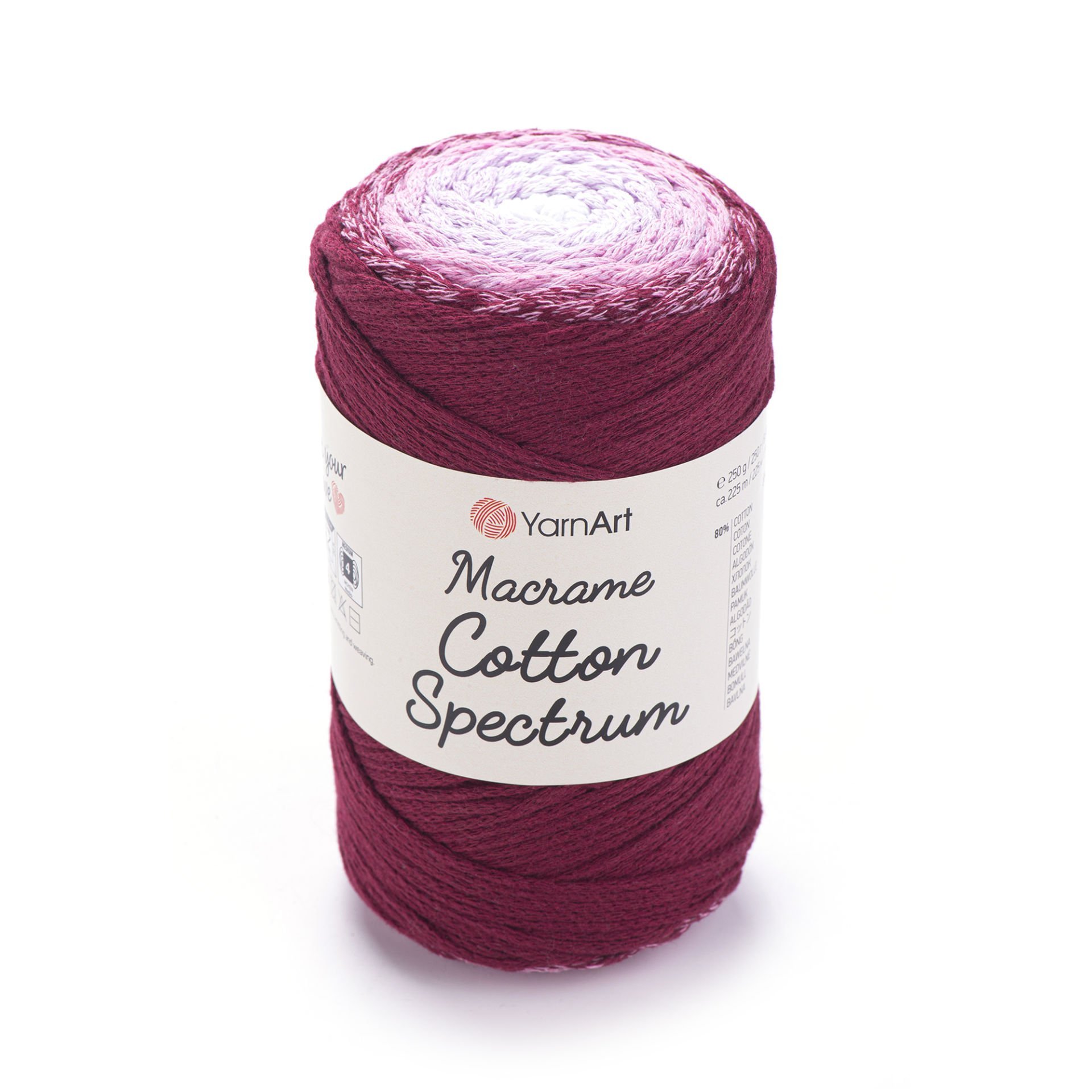 YARNART MACRAME COTTON SPECTRUM - MAKROME EL ÖRGÜ İPİ EBRULİ - 1314